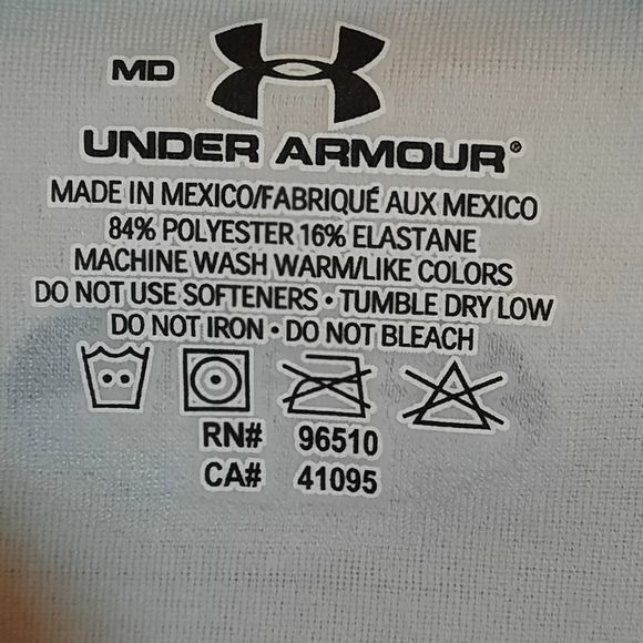 Under Armour Shirt Womens White New Vneck Size Medium - Picture 12 of 13